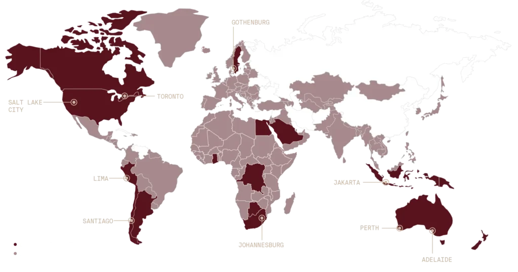 140+ geoscientists, data scientists, and operators across 8 offices worldwide