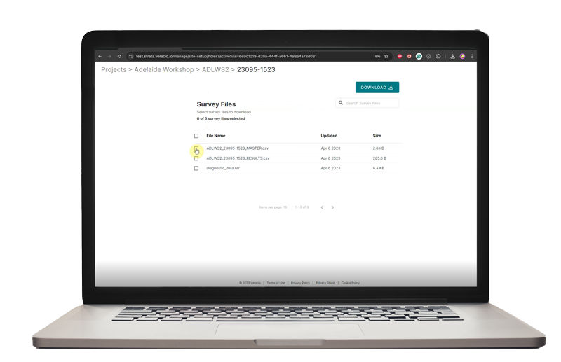 Cloud access interface for retrieving your downhole data from the field